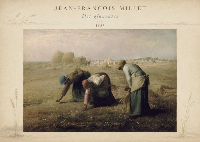 Jean-François Millet Des Glaneuses No5 - Plakat