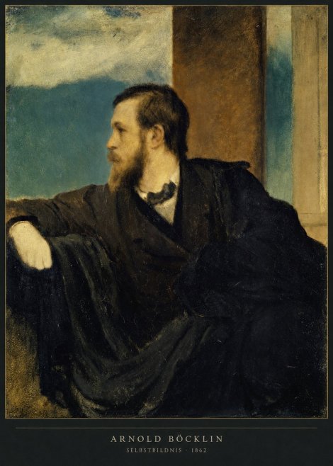 Arnold Böcklin Selbstbildnis No2 - Plakat