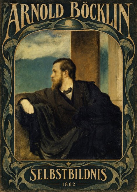 Arnold Böcklin Selbstbildnis No6 - Plakat