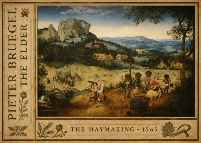 Pieter Bruegel The Haymaking No2 - Plakat