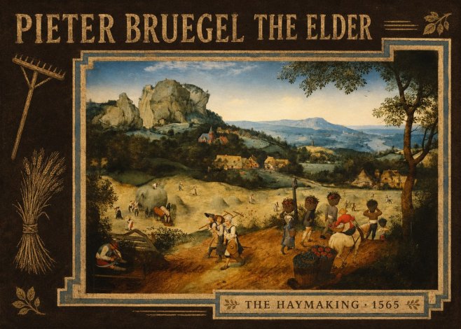 Pieter Bruegel The Haymaking No3 - Plakat