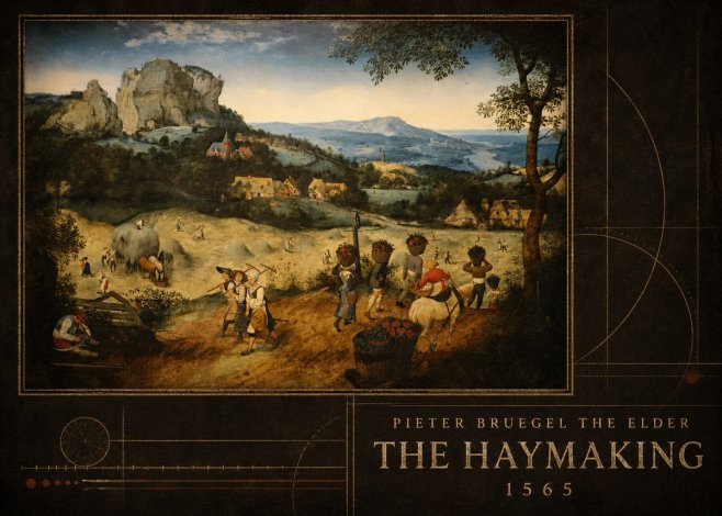 Pieter Bruegel The Haymaking No5 - Plakat