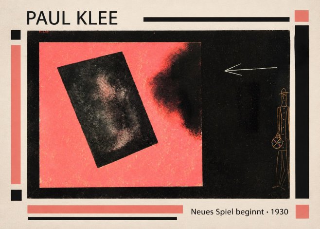 Paul Klee Neues Spiel Beginnt No1 - Plakat