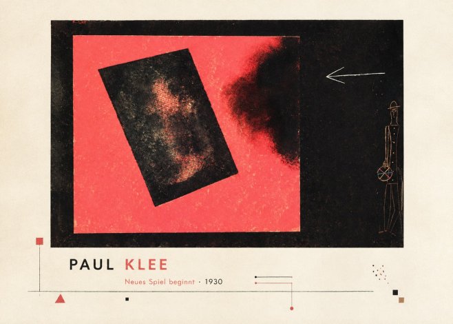 Paul Klee Neues Spiel Beginnt No3 - Plakat