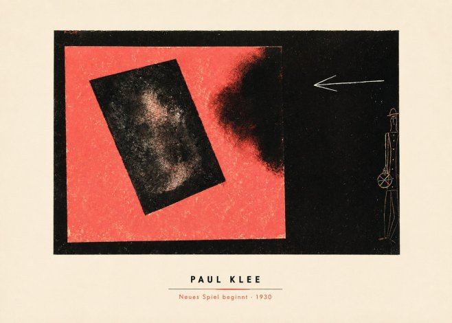 Paul Klee Neues Spiel Beginnt No4 - Plakat