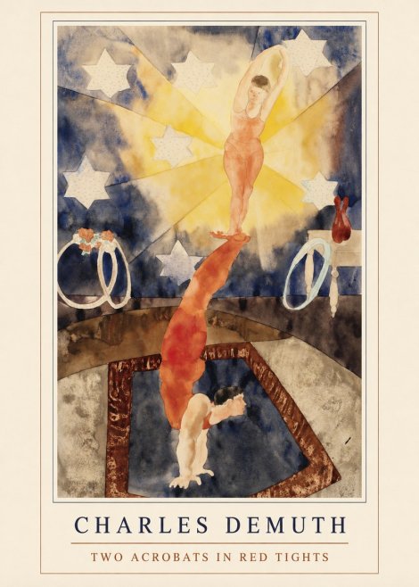 Charles Demuth Two Acrobats in Red Tights No4 - Plakat