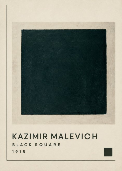 Kazimir Malevich Black Square No1 - Plakat