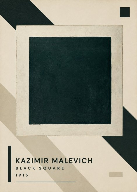 Kazimir Malevich Black Square No3 - Plakat