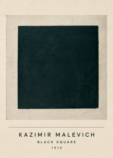 Kazimir Malevich Black Square No4 - Plakat