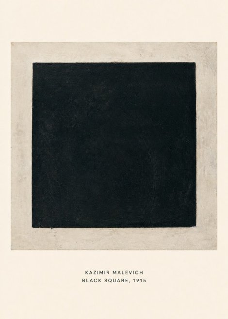 Kazimir Malevich Black Square No6 - Plakat