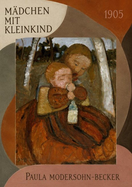 Paula Modersohn-Becker Mädchen Mit Kleinkind I No3 - Plakat