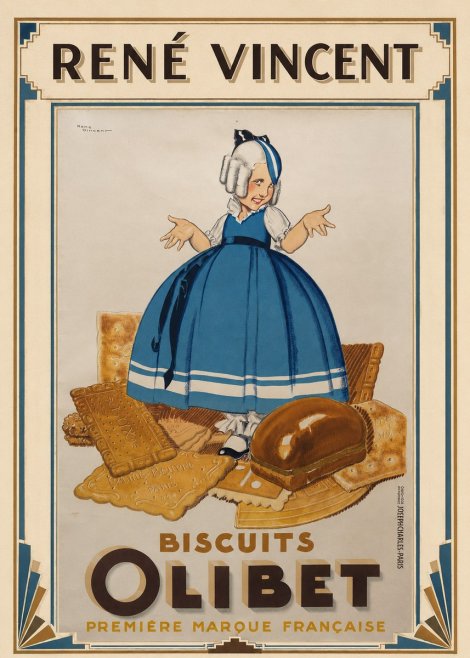 René Vincent Biscuits Olibet No1 - Plakat