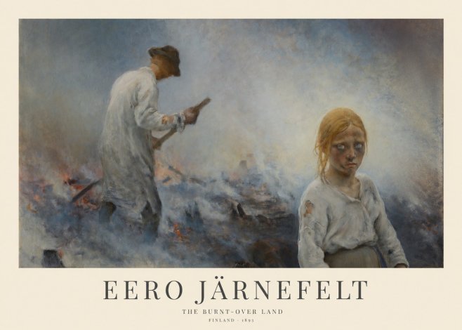 Eero Järnefelt The Burnt-over Land No1 - Plakat