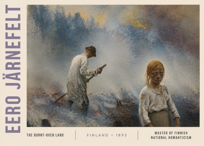 Eero Järnefelt The Burnt-over Land No3 - Plakat
