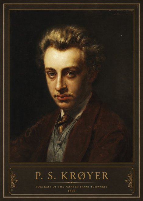 P.S. Krøyer Portrait of the Painter Frans Schwartz No2 - Plakat