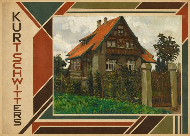 Kurt Schwitters The House on Berggasse No2 - Plakat