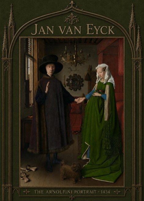 Jan van Eyck The Arnolfini Portrait IV No5 - Plakat