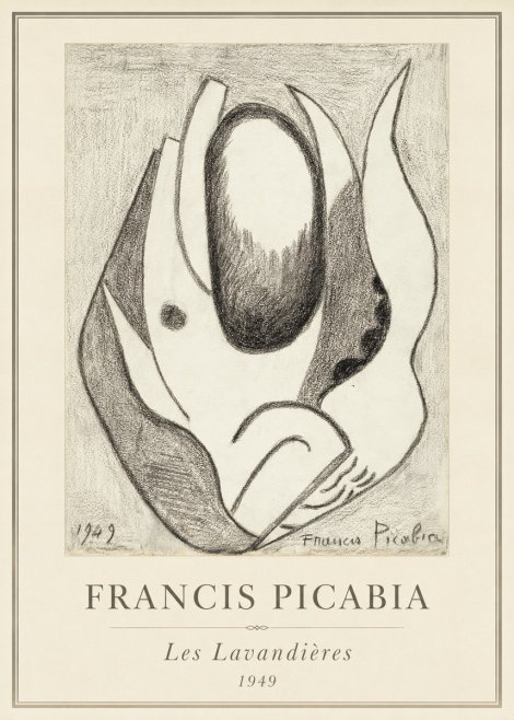 Francis Picabia Les Lavandières No4 - Plakat