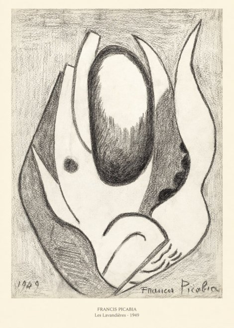 Francis Picabia Les Lavandières No5 - Plakat
