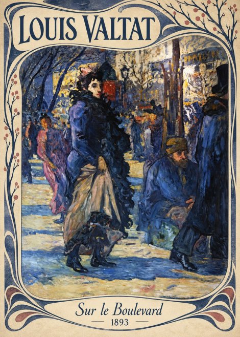 Louis Valtat Sur Le Boulevard No4 - Plakat