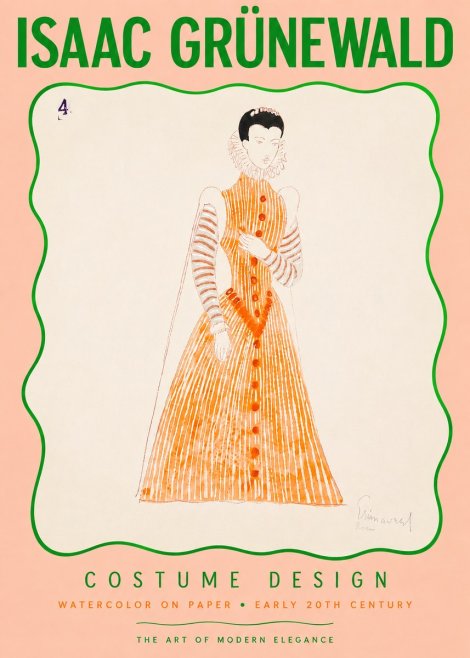 Isaac Grünewald Costume Design VII No3 - Plakat