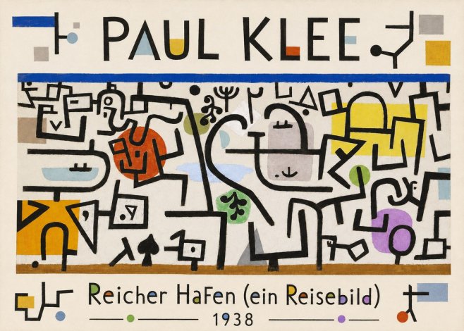 Paul Klee Reicher Hafen (Ein Reisebild) II No1 - Plakat