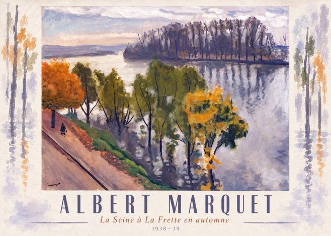 Albert Marquet La Seine À La Frette En Automne No4 - Plakat