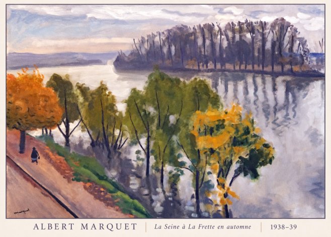 Albert Marquet La Seine À La Frette En Automne No6 - Plakat
