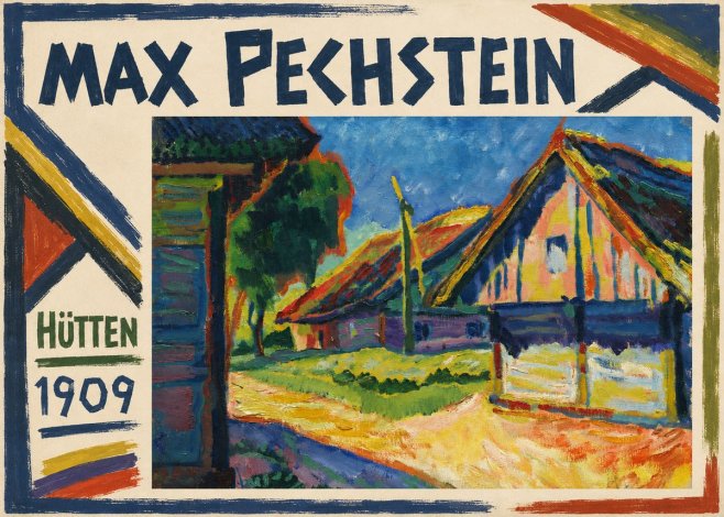 Max Pechstein Hütten 1909 No1 - Plakat
