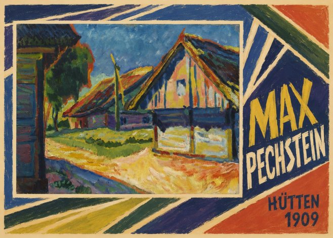Max Pechstein Hütten 1909 No4 - Plakat