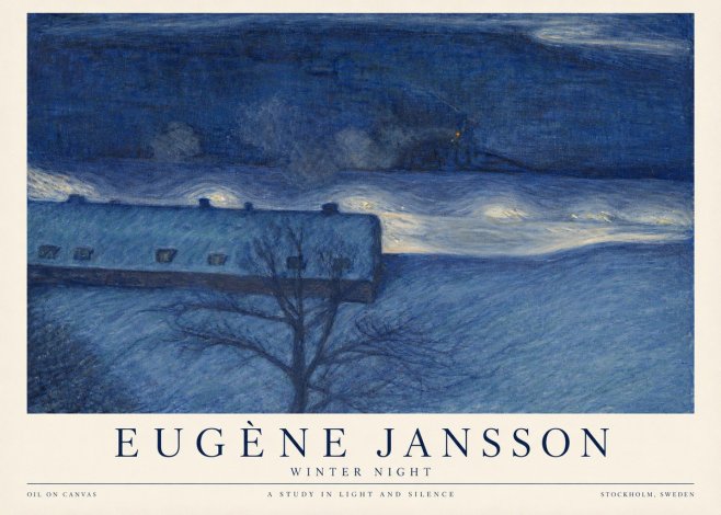 Eugène Jansson The Blue Night No6 - Plakat