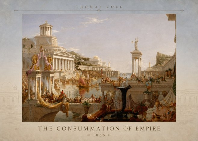 Thomas Cole The Consummation of Empire No3 - Plakat