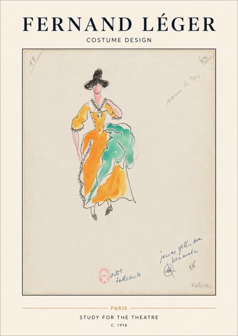 Fernand Léger Study for the Theatre No1 - Plakat