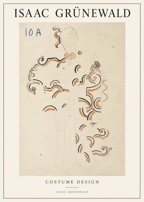 Isaac Grünewald Costume Design VIII No2 - Plakat