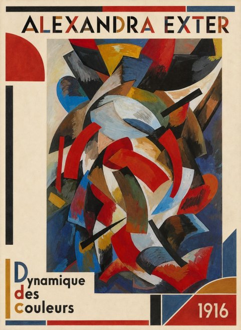Alexandra Exter Dynamique Des Couleurs 1916 No3 - Plakat
