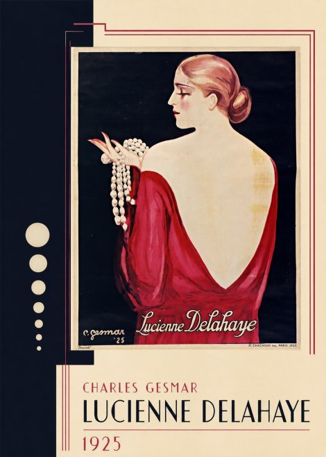 Charles Gesmar Lucienne Delahaye No2 - Plakat