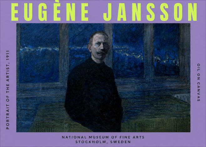 Eugène Jansson Portrait of the Artist, 1911 No3 - Plakat