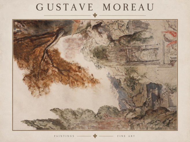 Gustave Moreau Architectural Study No2 - Plakat