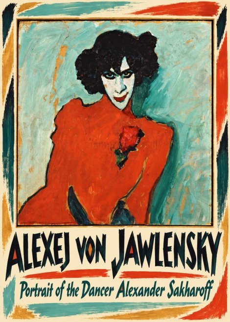 Alexej von Jawlensky Portrait of the Dancer Alexander Sakharoff No1 - Plakat