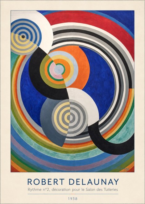 Robert Delaunay Rythme N°2, Décoration Pour Le Salon Des Tuileries No3 - Plakat