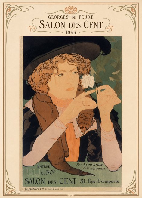 Georges de Feure Salon Des Cent - 1894 No4 - Plakat