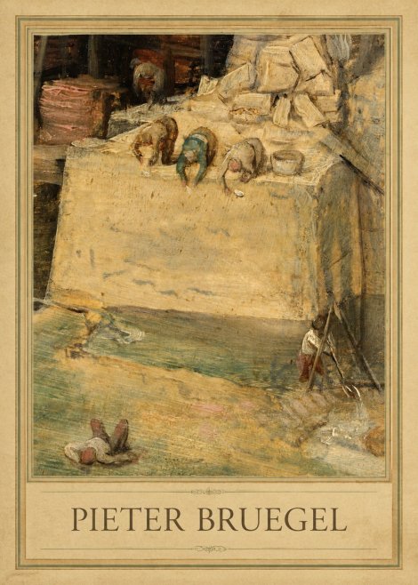 Pieter Bruegel Figures on the Embankment No5 - Plakat