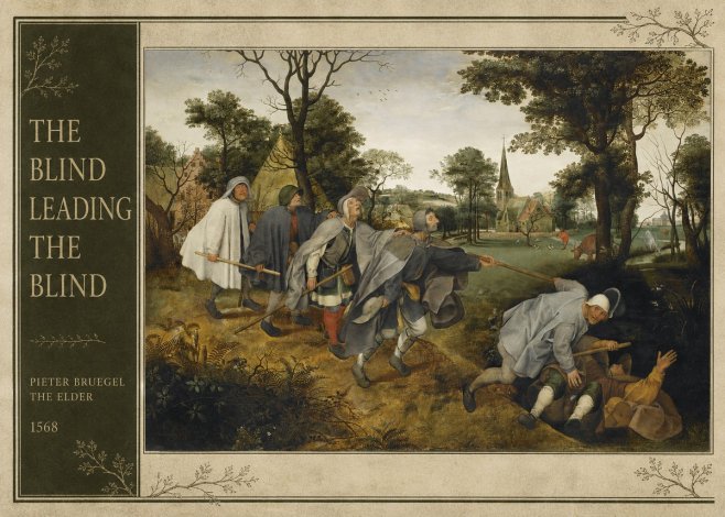 Pieter Bruegel The Blind Leading the Blind I No2 - Plakat