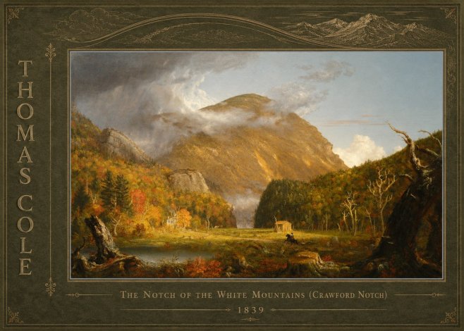 Thomas Cole The Notch of the White Mountains (Crawford Notch) No4 - Plakat