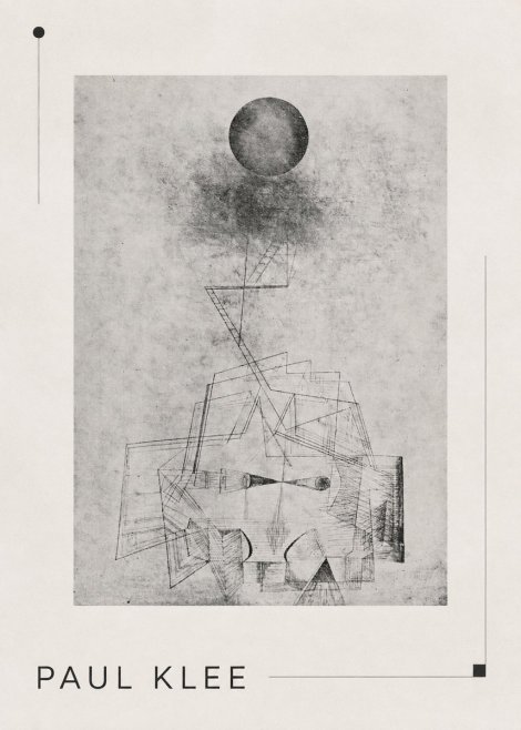 Paul Klee Abstract Study with Sphere and Ladder No3 - Plakat