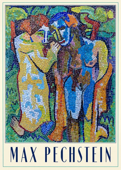 Max Pechstein Couple in Mosaic No2 - Plakat