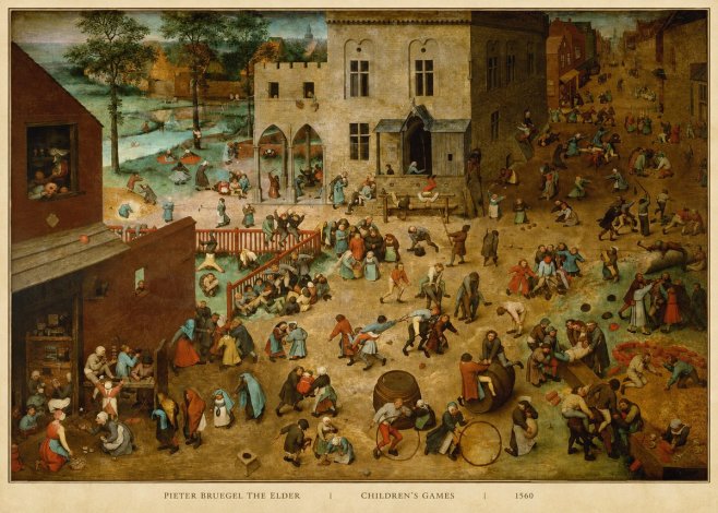 Pieter Bruegel Children's Games II No5 - Plakat