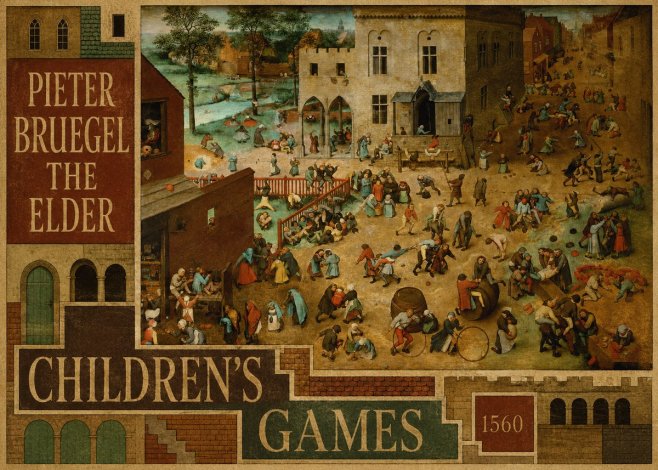 Pieter Bruegel Children's Games II No6 - Plakat