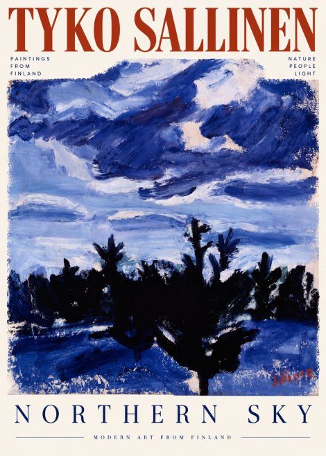 Tyko Sallinen Northern Sky No5 - Plakat