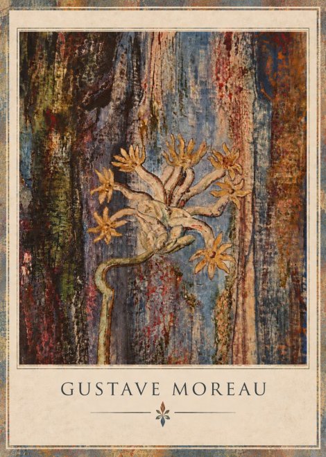 Gustave Moreau Fleur Mystérieuse No4 - Plakat